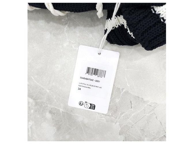 Dior Riviera Kurzarm-Pullover mit Schnürung - Ansicht 6