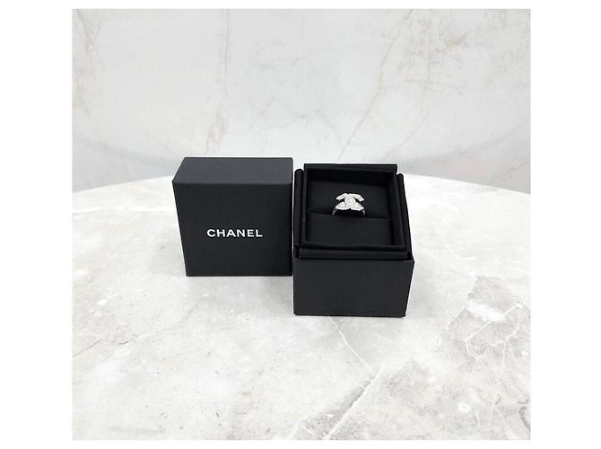 Chanel Neuer CC Logo Crystal Ring Größe - Ansicht 6