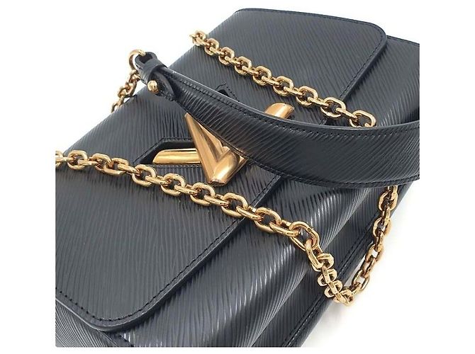 Louis Vuitton Epi Twist mm de piel negra - vista 7