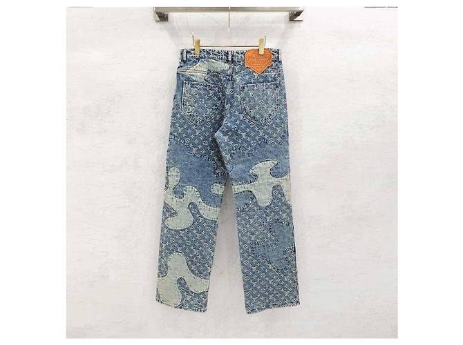 Louis Vuitton Nigo Monogram Patchwork Denim Pants - view 10
