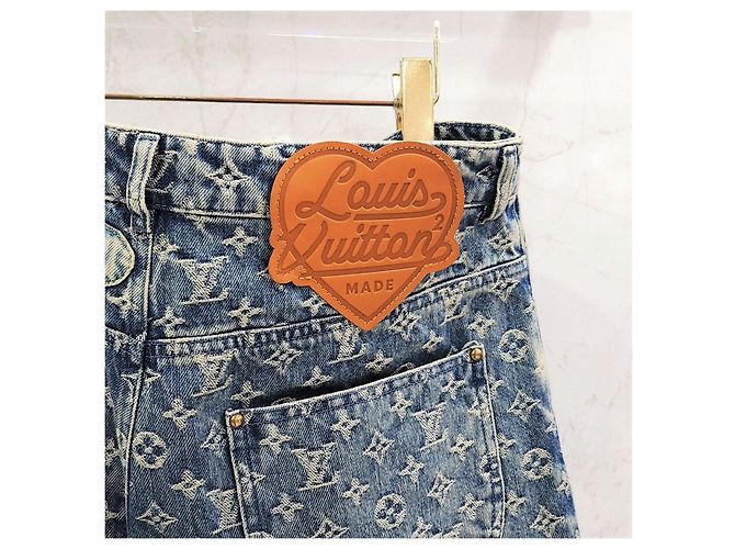 Louis Vuitton Nigo Monogram Patchwork Denim Pants - view 11