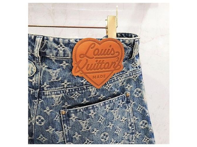 Louis Vuitton Nigo Monogram Patchwork Denim Pants - view 3