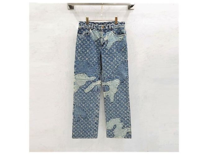 Louis Vuitton Nigo Monogram Patchwork Denim Pants - view 9