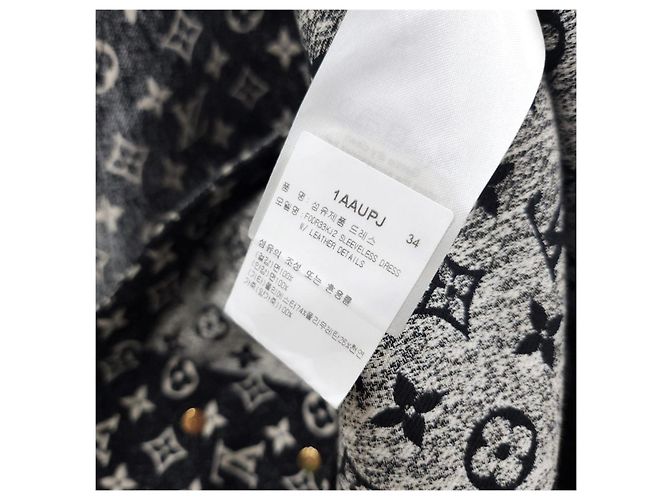 Louis Vuitton Vestido de denim con solapas de botones - vista 12