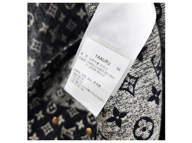Louis Vuitton Vestido de denim con solapas de botones - vista 6