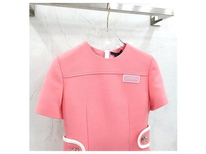 Louis Vuitton Vestido Martingale Rosa - vista 3