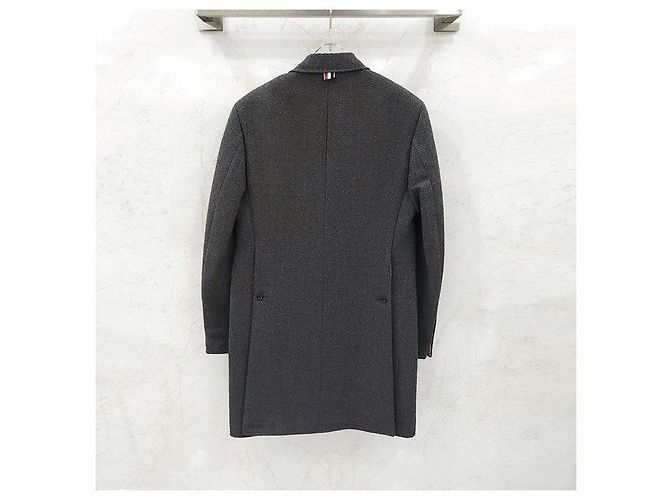 Thom Browne Classic Chesterfield Three-Stripe Coat - view 2