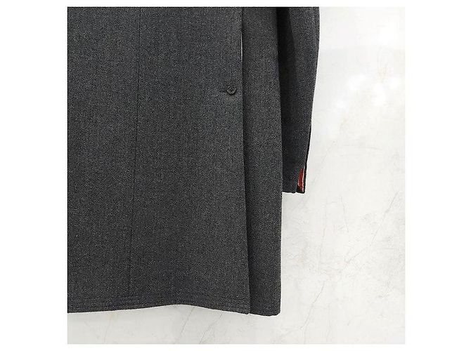 Thom Browne Classic Chesterfield Three-Stripe Coat - view 5