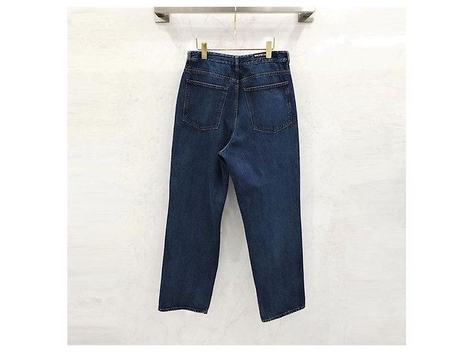 Balenciaga Oversized Denim-Hose mit Logo-Tab am Bund - Ansicht 2