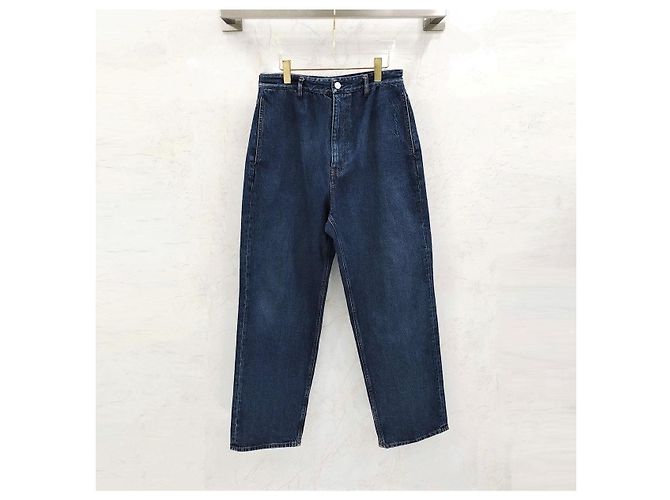 Balenciaga Oversized Denim-Hose mit Logo-Tab am Bund - Ansicht 7