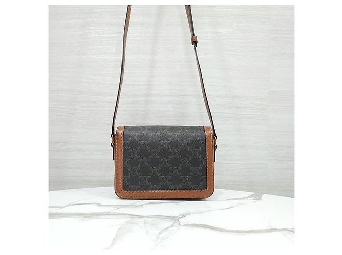 Céline Tiny Triomphe Crossbody-Bag aus Canvas - Ansicht 3