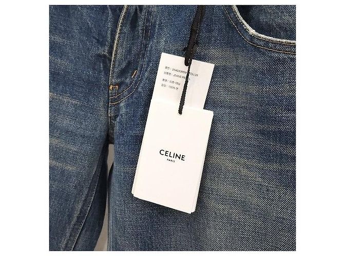 Céline Pantalones de denim Pearl Dark Union Wash - vista 3