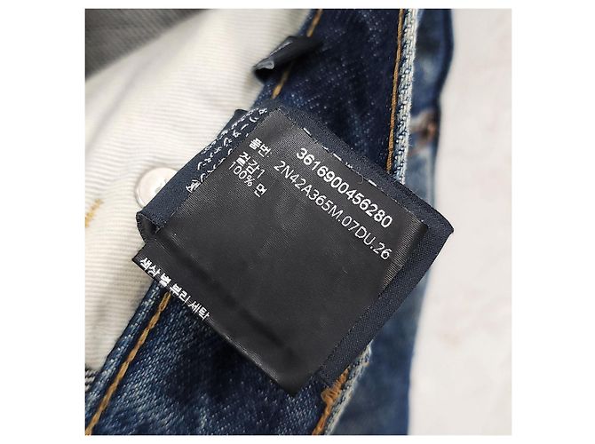Céline Pantalones de denim Pearl Dark Union Wash - vista 8