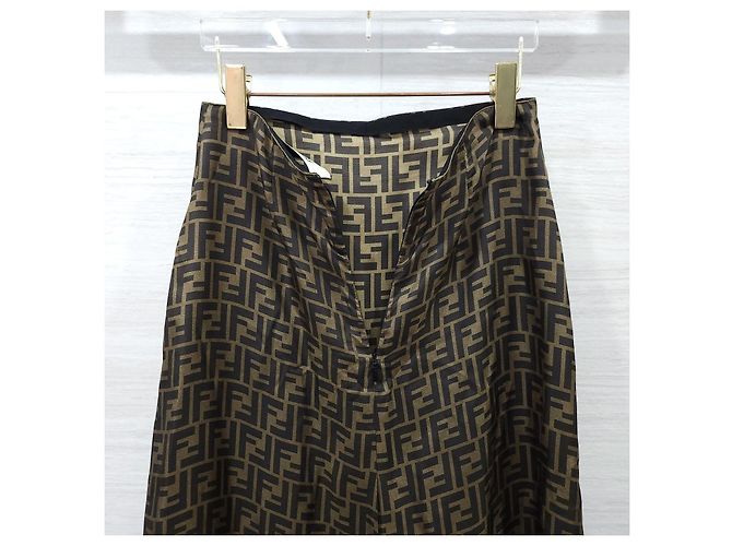 Fendi FF Twill Lederrock - Ansicht 11