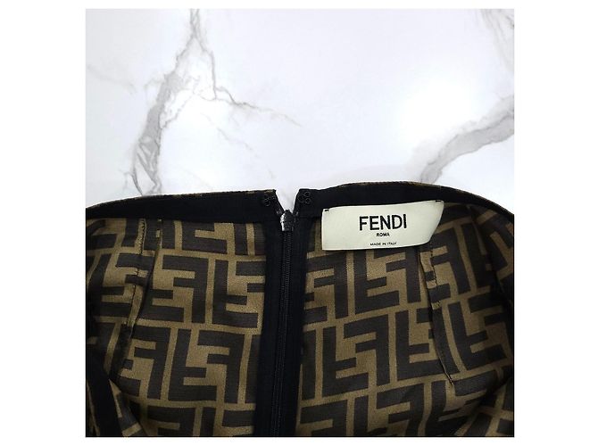 Fendi FF Twill Lederrock - Ansicht 12