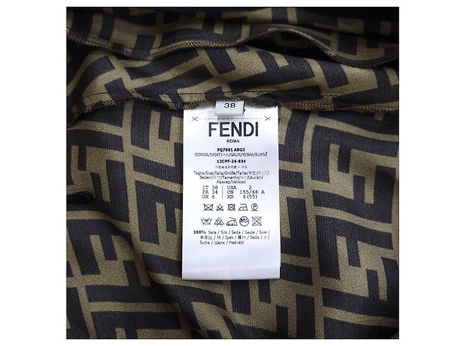 Fendi FF Twill Lederrock - Ansicht 13