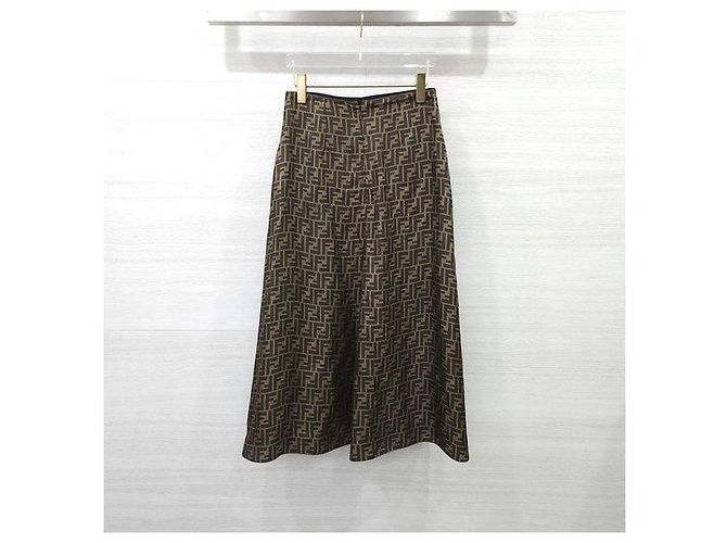 Fendi FF Twill Lederrock - Ansicht 2