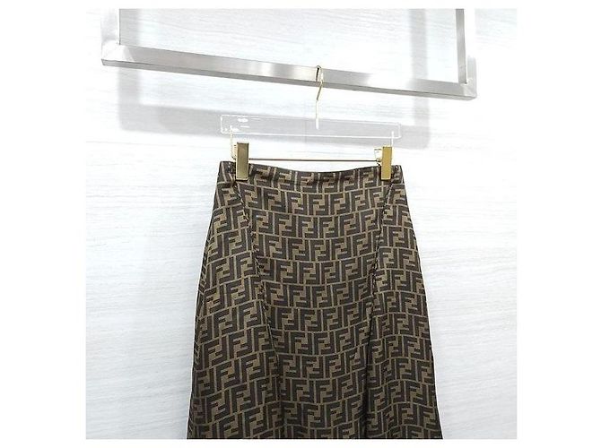 Fendi FF Twill Lederrock - Ansicht 3