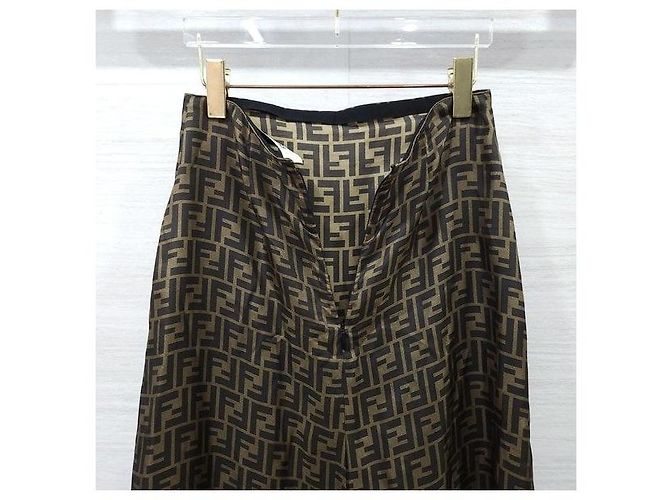 Fendi FF Twill Lederrock - Ansicht 4