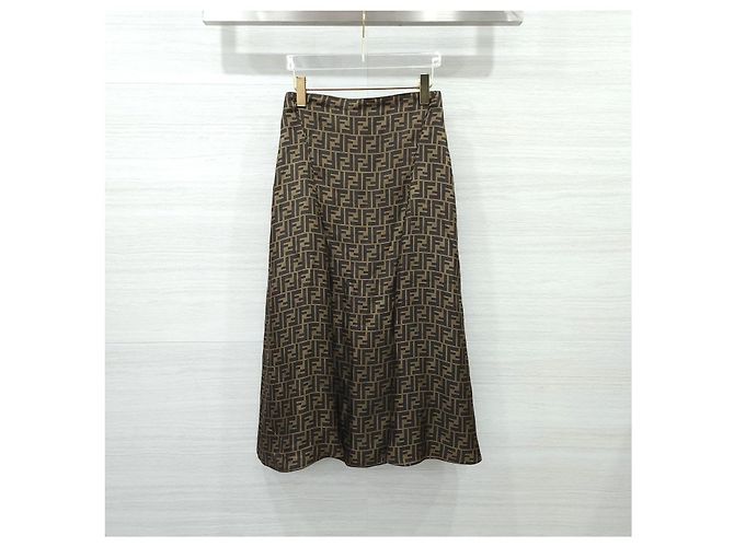 Fendi FF Twill Lederrock - Ansicht 8
