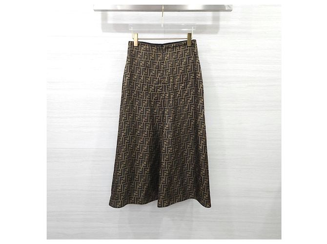 Fendi FF Twill Lederrock - Ansicht 9