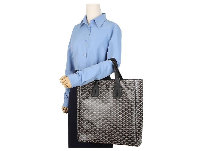 Goyard Borsa Tote Canvas Voltaire Nera - vista 11