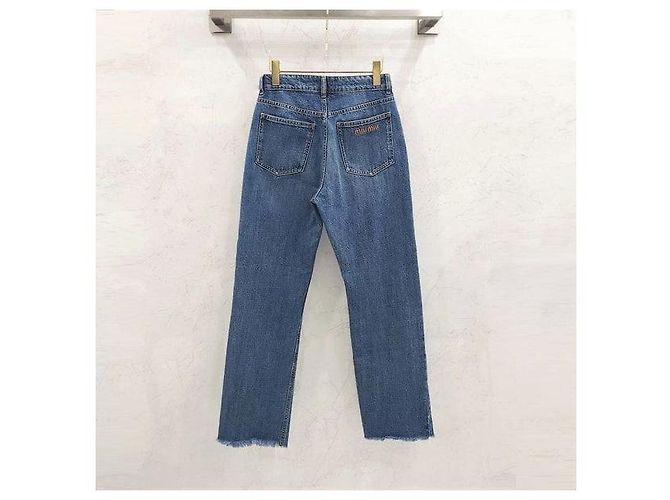 Pantalones vaqueros 5 bolsillos Miu Miu azul - vista 2