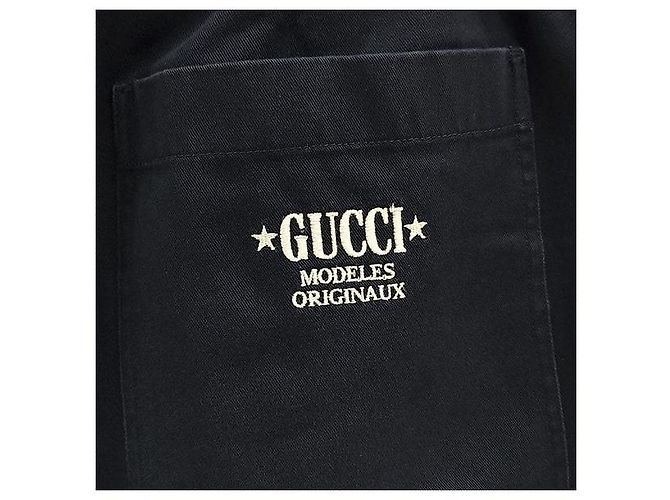 Gucci Navy Shorts mit besticktem Logo - Ansicht 4