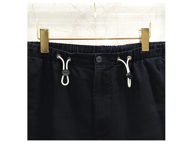 Gucci Navy Shorts mit besticktem Logo - Ansicht 8