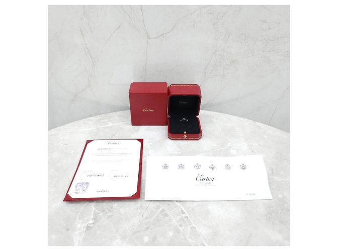 Cartier Anello Classic Love Band Ring White Gold Size - vista 13