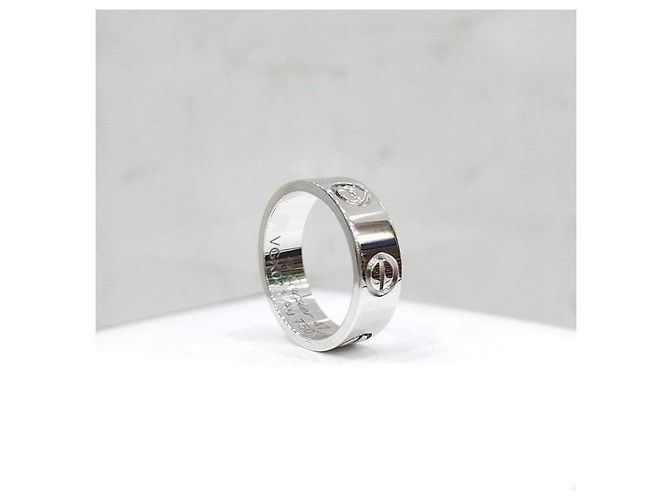 Cartier Anello Classic Love Band Ring White Gold Size - vista 3
