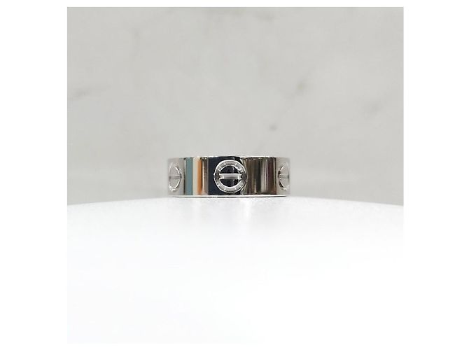 Cartier Anello Classic Love Band Ring White Gold Size - vista 8