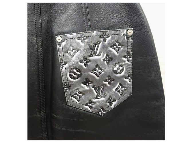 Louis Vuitton Falda de piel de cordero Monogram Shadow - vista 14