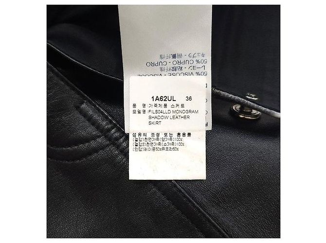 Louis Vuitton Falda de piel de cordero Monogram Shadow - vista 8