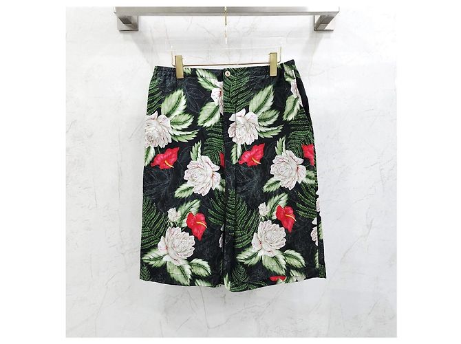 Gucci Pantaloncini hawaiani in seta e viscosa - vista 5