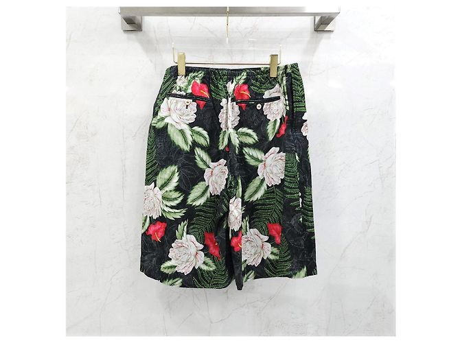 Gucci Pantaloncini hawaiani in seta e viscosa - vista 6