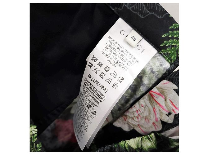 Gucci Pantaloncini hawaiani in seta e viscosa - vista 8