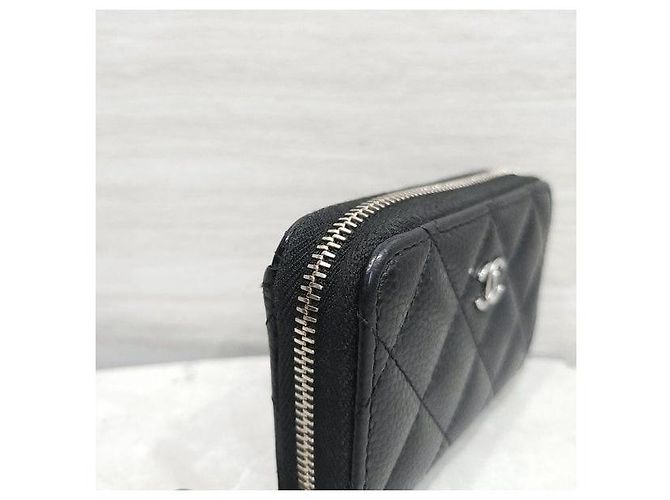 Chanel Tarjetero con cremallera Classic Caviar con chip - vista 4