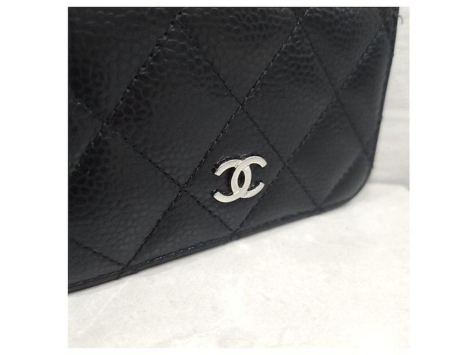 Chanel Tarjetero con cremallera Classic Caviar con chip - vista 5