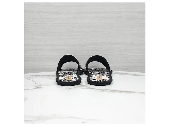 Dior Pantofole in cotone ricamate Zodiac - vista 3