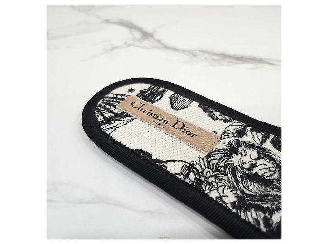 Dior Pantofole in cotone ricamate Zodiac - vista 6