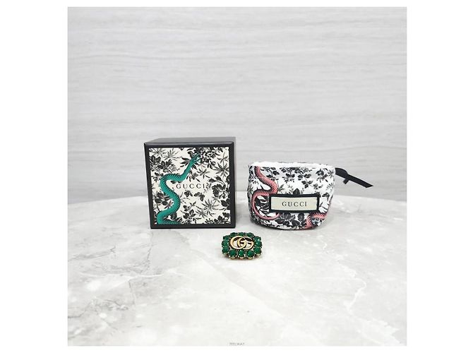 Spilla Gucci Crystal Decor Marrone - vista 6