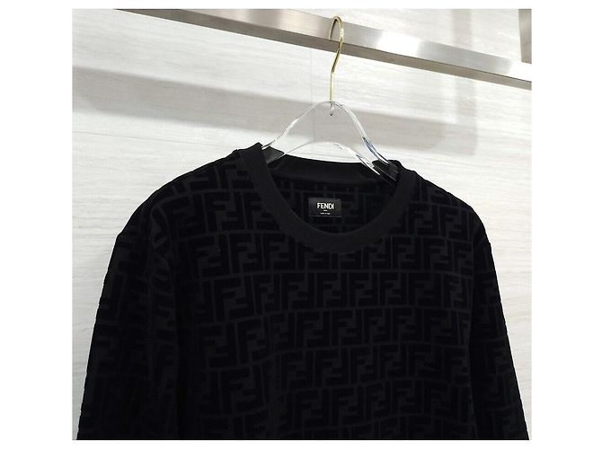 Fendi Monogram Sweatshirt aus Samt - Ansicht 3