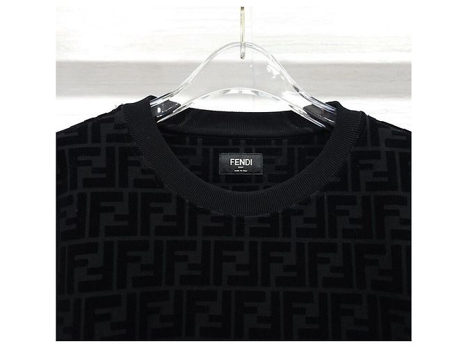 Fendi Monogram Sweatshirt aus Samt - Ansicht 4