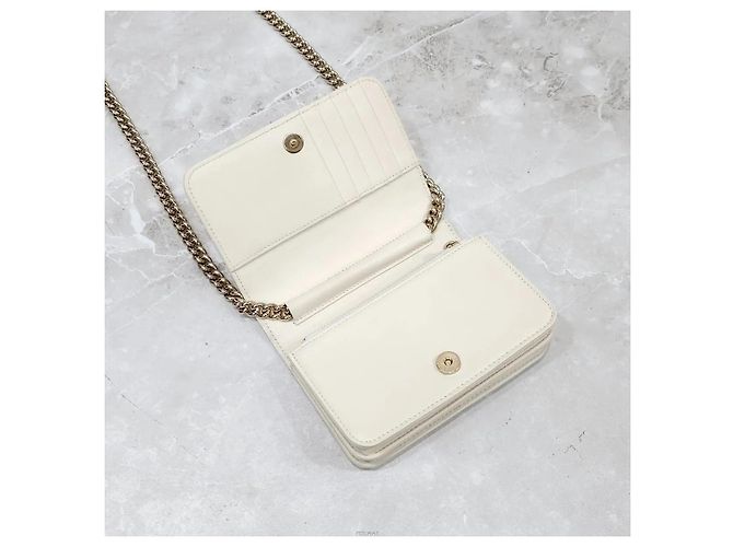 Chanel Borsa a Tracolla Boy Chevron WOC Chain Caviar Series - vista 5
