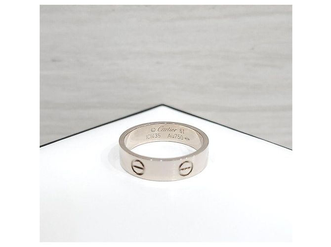 Cartier Classic Love Band Ring Weißgold - Ansicht 3