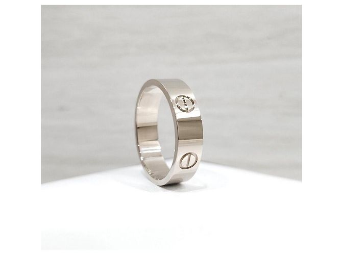 Cartier Classic Love Band Ring Weißgold - Ansicht 4