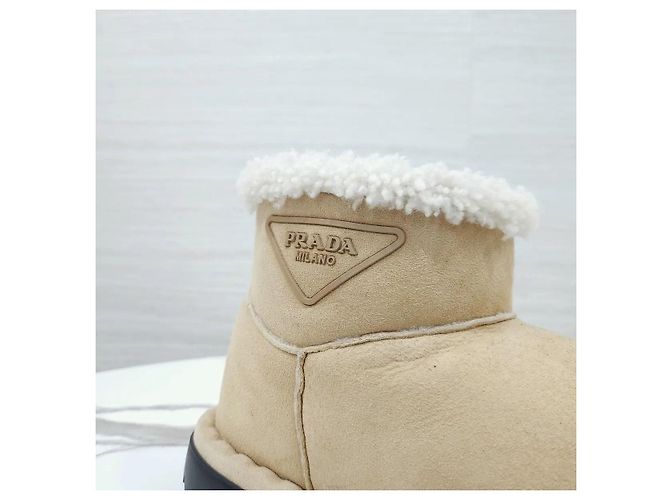 Prada Stivaletti UGG in camoscio e montone - vista 5