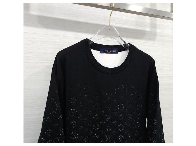Louis Vuitton Strickpullover mit Gradienten-Monogramm und Rundhalsausschnitt - Ansicht 3