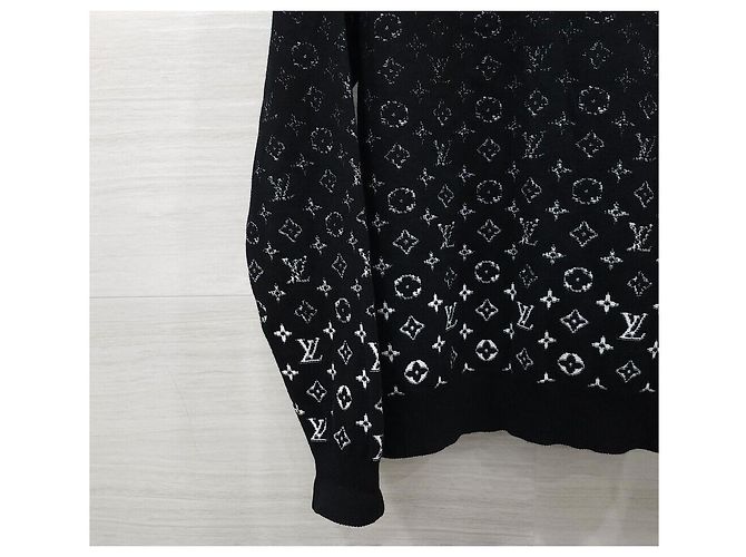 Louis Vuitton Strickpullover mit Gradienten-Monogramm und Rundhalsausschnitt - Ansicht 4